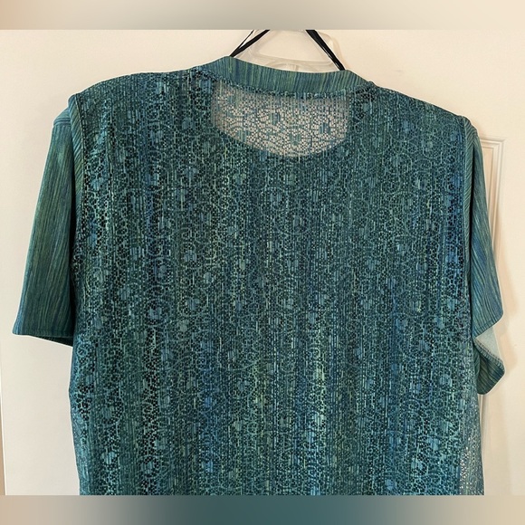 John Robert’s Woman Green Maxi Length Dress with Vest Overlay Size 24W - Picture 3 of 15